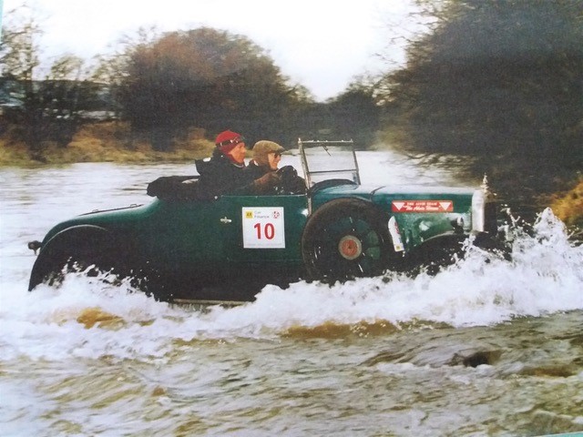 Chris Podger driving Twiggy during the LEJOG